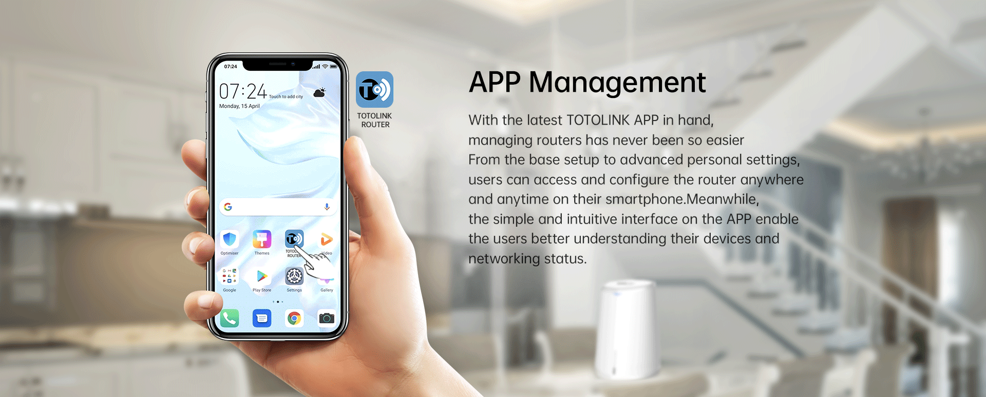 easy management on totolink router App