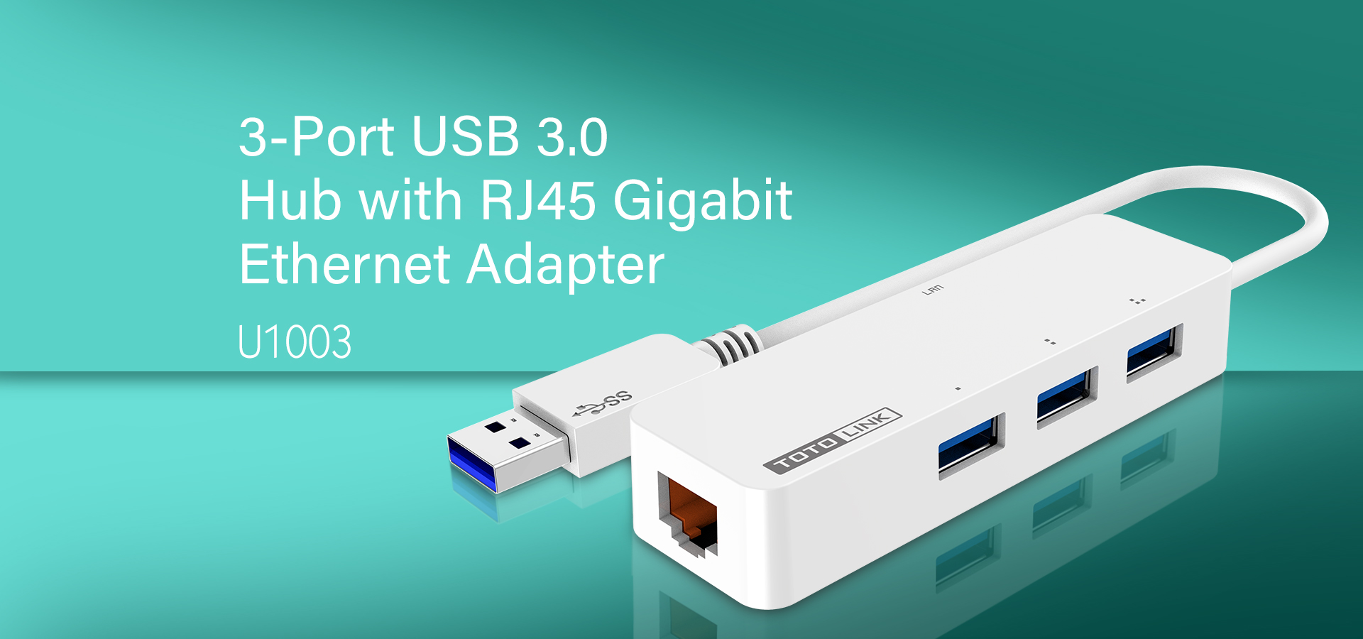 U1003-3-PORT-USB-3-HUB-RJ45-Gigabit-Ethernet-Adapter