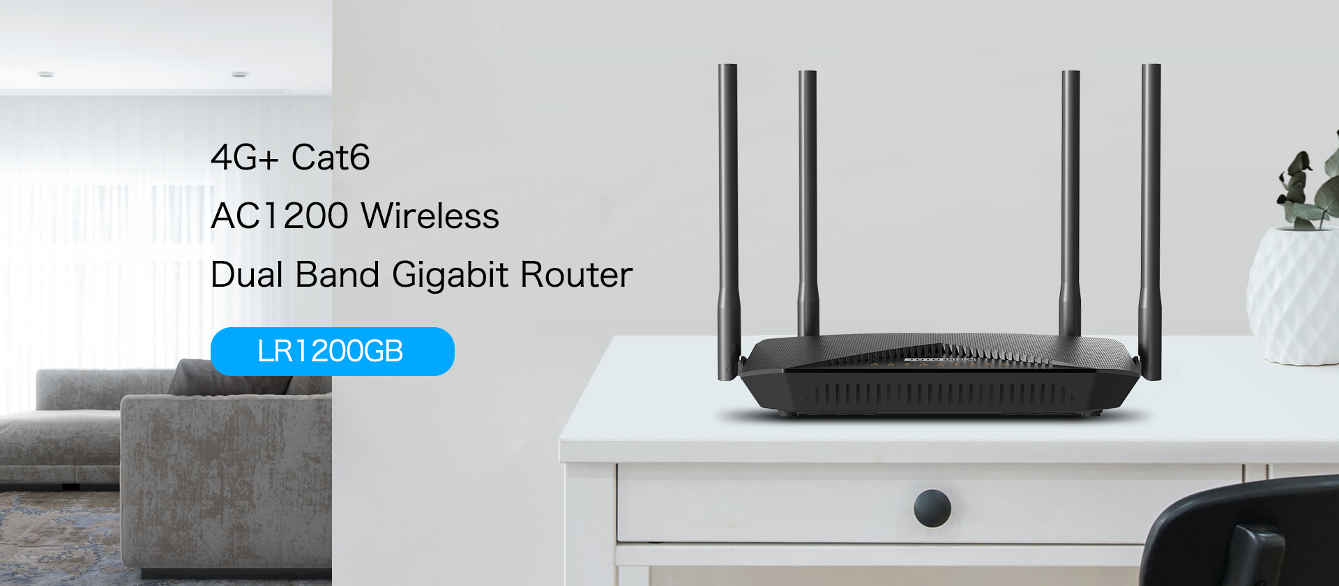 4G+ Cat6 AC1200 Wireless Dual Band Gigabit Router Dubai