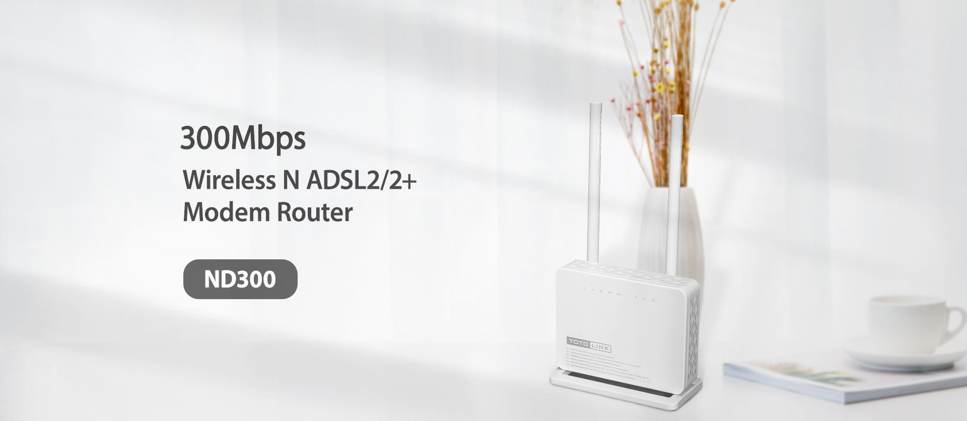  300Mbps Wireless N ADSL2/2+ Modem Router 