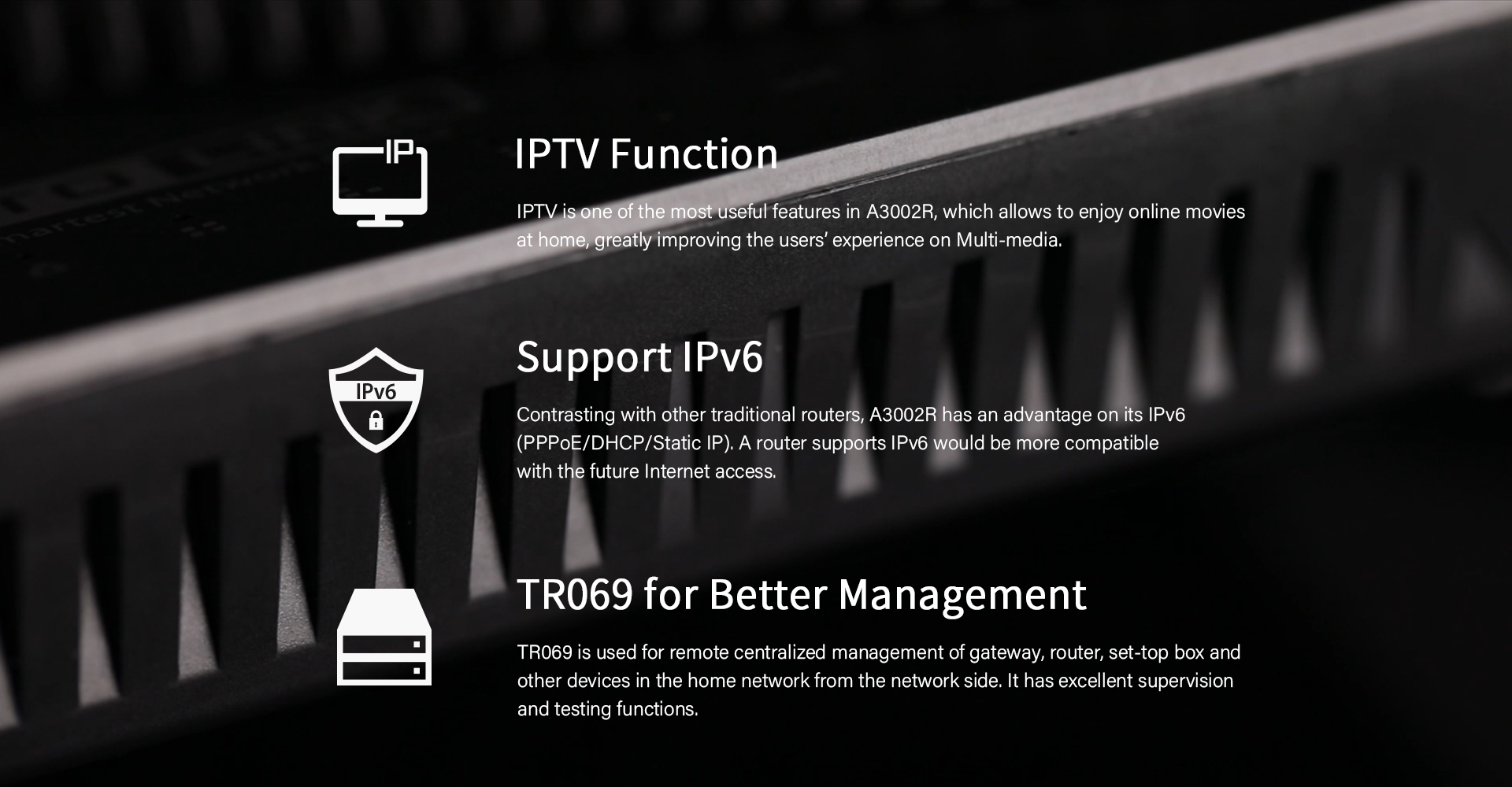 IPTV and IPV6 Support 