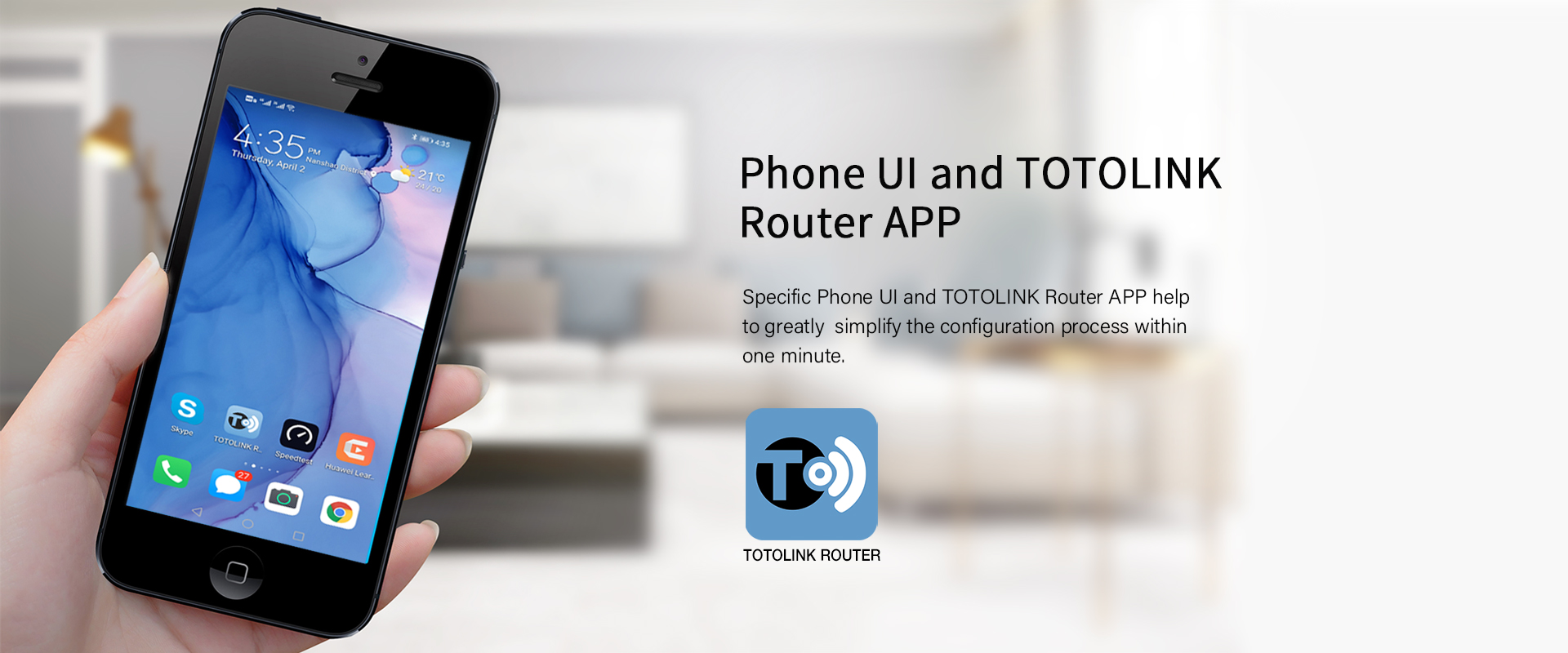 easy setup on the totolink router App