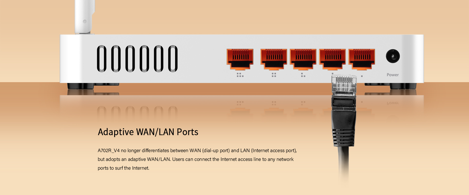 Adaptive WAN/LAN Ports 