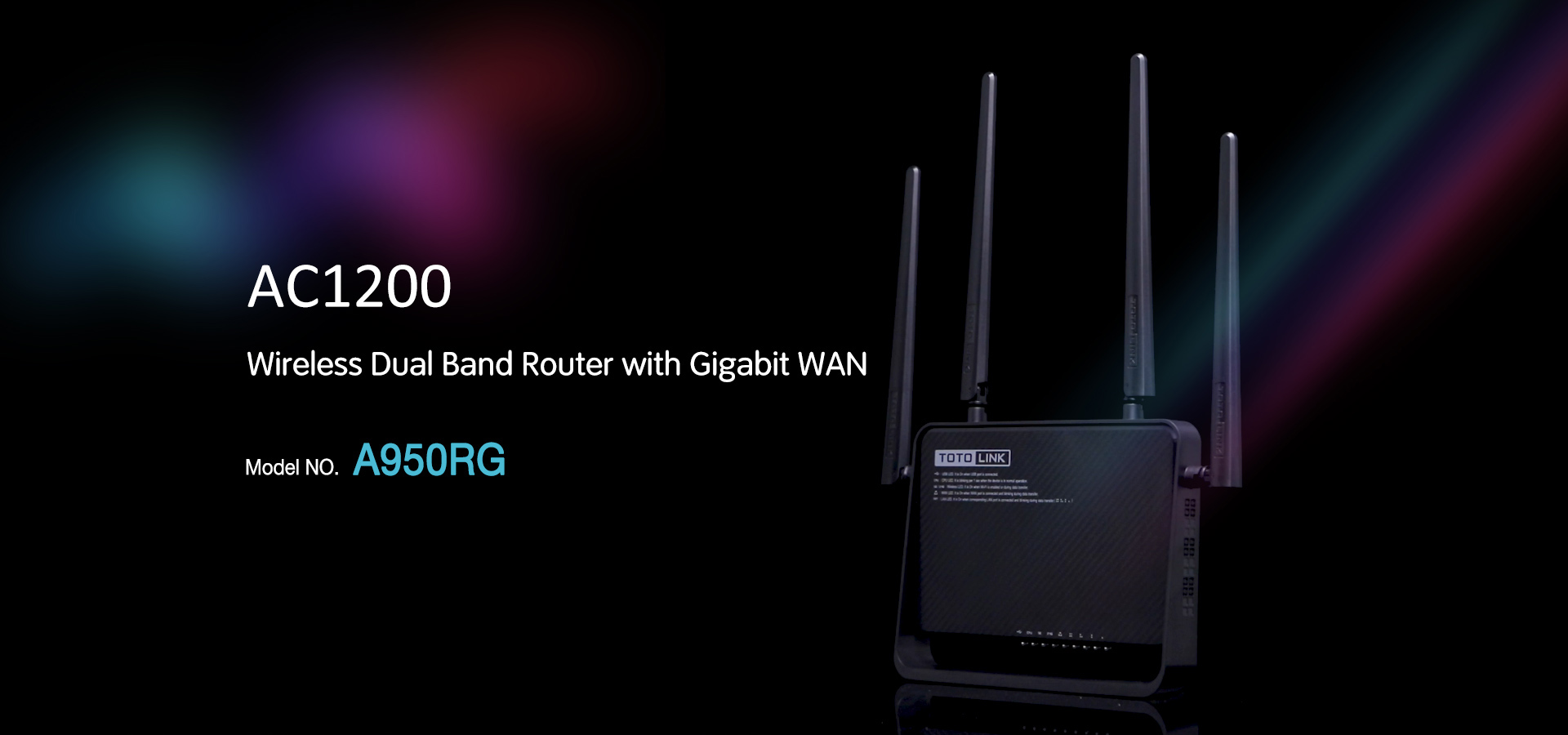 A950RG-AC1200 Wireless Dual Band Gigabit WAN Router