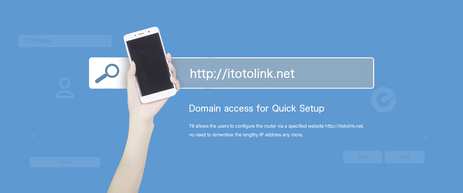 Domain access for quick setup 