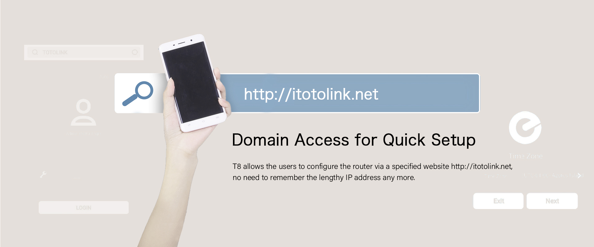 Support Router congiguration by domain access