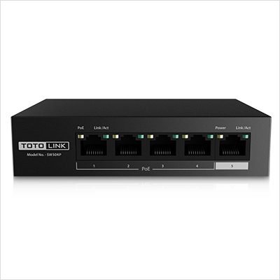  5-Port 10/100Mbps POE Powered Switch 