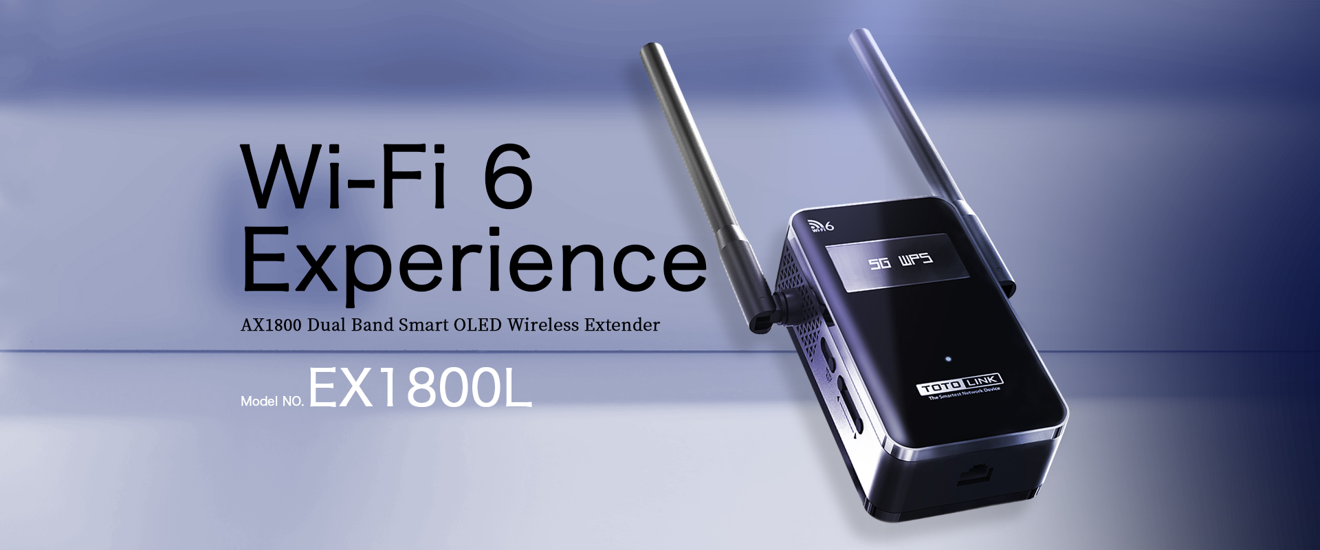  EX1800L-AX1800-Dual-Band-Smart-OLED-Wireless-Extender 
